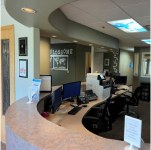 Dental Horizons front desk, where new patients check in