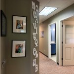 Hallway tour of the Dental Horizons office in Longmont