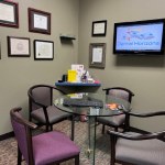 Consultation area where treatment plans and costs are reviewed